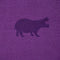 Dingbats A6+ Wildlife Purple Hippo Notebook - Dotted