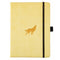 Dingbats* Notitieboek A5+ Wildlife Cream Wolf - Gelinieerd