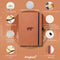 Dingbats* Wildlife A5 Notitieboek - Brown Bear Stippen - Bullet Journal met 100 gsm Inktvrij Papier - Schetsboek met Harde Kaft, Binnenvak, Elastische Sluiting en Bladwijzer
