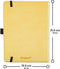 Dingbats* Wildlife A5 Notitieboek - Cream Wolf Blanco - Bullet Journal met 100 gsm Inktvrij Papier - Schetsboek met Harde Kaft, Binnenvak, Elastische Sluiting en Bladwijzer