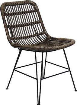 Dining Stoel Rotan Brown