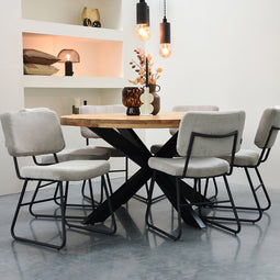 Dining Table Ziggy 140x140x76 cm