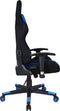 Gamestoel Thomas - bureaustoel racing gaming - stof bekleding - zwart blauw