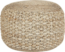 DINNI - Poef - Beige - Jute