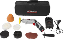 Dino KRAFTPAKET Multiplex Drehbar in Stabform 640256 Accu-rotatiepolijstmachine 10.8 V 100 W 400 - 3000 omw/min 80 mm
