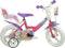 Dino Winx Club - Kinderfiets 12 Inch - 2 tot 4 Jaar - Met Zijwieltjes - Meisjesfiets Roze/Paars
