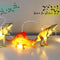 Dinosaurus Bright String Lights Natural