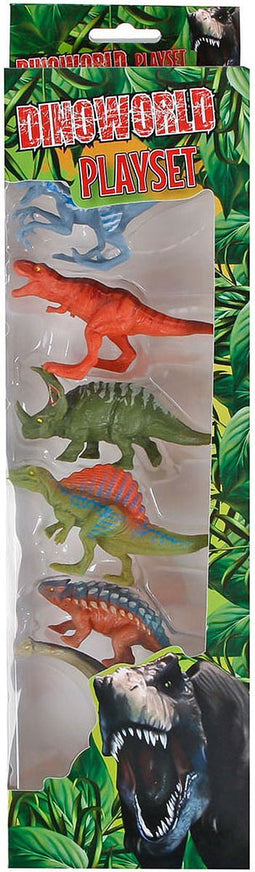 Dinoworld Dinosaurus Speelfiguren, 6st..