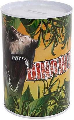 Dinoworld Metalen Spaarpot 8.5x11.5 cm