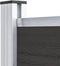 vidaXL - Schuttingpaneel - 95x186 - cm - HKC - zwart
