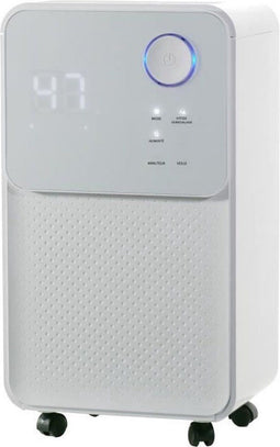 OCEANIC elektrische luchtontvochtiger - Afzuiging 12 liter/dag - Drogen van wasgoed - Continue afvoer - LED-display