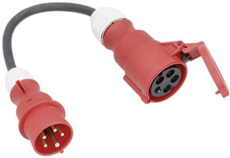 AS Schwabe 61376 Stroom Adapterkabel 16 A Zwart 0.3 m H07RN-F 5G 2,5 mm²