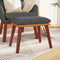 vidaXL - Voetenbank - 45x29,5x35 - cm - stof - en - kunstleer - donkergrijs