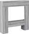 vidaXL - Haardombouw - 81x18x82 - cm - bewerkt - hout - grijs - sonoma - eikenkleur