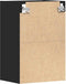 vidaXL - Hangkast - Riga - 40x29,5x60 - cm - bewerkt - hout - zwart