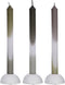 Dip Dye Candles Set 3 st. Olive/Mint