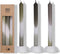 Dip Dye Candles Set 3 st. Olive/Mint