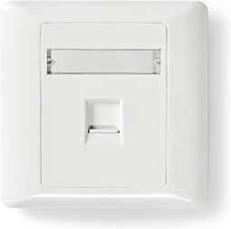 Netwerk Keystone-voorplaat - Frontplaat RJ45 - 1 poort(en) - ABS - Wit - Doos