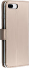Accezz Hoesje Geschikt voor iPhone 8 Plus / 7 Plus Hoesje Met Pasjeshouder - Accezz Wallet Softcase Bookcase - goud