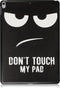 imoshion Tablet Hoes Geschikt voor iPad Air 10.5 (2019) / iPad Pro 10.5 (2017) - imoshion Design Trifold Bookcase - Zwart / Meerkleurig /Don't touch