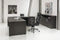 Directiebureau Chief model hoekbureau links met ladenblok 210x210cm Donker Eiken