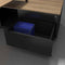 Directiebureau Cube Hoekcombinatie incl ladenblok met 3 laden. Met zwevend blad. Uitvoering rechts.