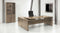 Directiebureau model hoekbureau Chief 230x172cm rechts Donker Eiken