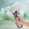 Dirt Devil 3-in-1 Raamtrekker met Sproeifunctie - Ramentrekker, Poetsdoek en Reservoir - 240ML - Grijs/Rood