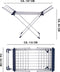 Dirt Devil Elektrisch Droogrek met Verwarming 230W - Staand Wasrek Inklapbaar met 12M Droogruimte - IPX1 Waterbestendig Wasdroogrek - 147 x 54 x 94 cm - Aluminium