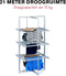 Dirt Devil Elektrisch Droogrek met Verwarming – Droogtoren 230W - Staand Wasrek 21m Droogruimte - IP22 Waterbestendig - 73 x 144 x 68 cm - Aluminium