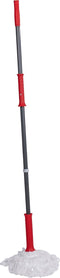 Dirt Devil Microvezel Dweil - 125 x ⌀ 7,5 CM - Makkelijk Uitwringen - Rood/ Grijs