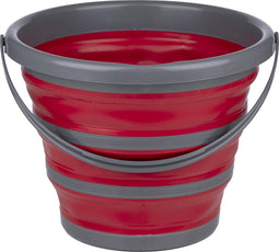 Dirt Devil Opvouwbare Emmer - 10 Liter - 32 x 25,5/ 5,5 CM - Bespaar Opbergruimte - Perfect voor Schoonmaken en Kamperen - Rood