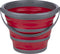Dirt Devil Opvouwbare Emmer - 10 Liter - 32 x 25,5/ 5,5 CM - Bespaar Opbergruimte - Perfect voor Schoonmaken en Kamperen - Rood