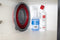 Dirt Devil Opvouwbare Emmer - 10 Liter - 32 x 25,5/ 5,5 CM - Bespaar Opbergruimte - Perfect voor Schoonmaken en Kamperen - Rood