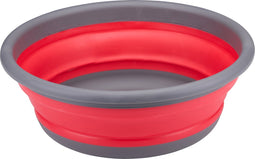 Dirt Devil Opvouwbare Emmer 8 Liter - Opvouwbare Wasteil, Wasbak en Emmer - 37 x 13,5/4,5 CM - Kunststof - Rood/Grijs