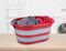 Dirt Devil Opvouwbare Wasmand - 27 L - 60 x 45 x 30 CM - Opgevouwen 10 CM hoog - Rood/ Grijs