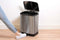 Dirt Devil Pedaalemmer 12 Liter - Prullenbak Badkamer - RVS - Zilver