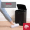 Dirt Devil Pedaalemmer 12 Liter - Prullenbak Badkamer - RVS - Zwart