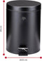Dirt Devil Pedaalemmer 5 Liter - Prullenbak Badkamer - RVS - Zwart