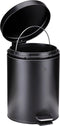 Dirt Devil Pedaalemmer 5 Liter - Prullenbak Badkamer - RVS - Zwart