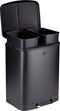 Dirt Devil Pedaalemmer - Prullenbak Afvalscheiding - 2x 12L - Zwart