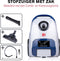 Dirt Devil Stofzuiger met Zak DD2002 - Vacuum Cleaner met HEPA 10 Filter - Stofzuiger met Combiborstel en Kierenzuigmond 800W - Wit