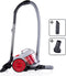Dirt Devil Stofzuiger zonder Zak DD2503 - Vacuum Cleaner 800W HEPA 12 Filter - Cycloonstofzuiger met Combiborstel, Kierenmondstuk en Meubelopzetstuk - Stofopvangbak 2,2 L - Grijs/Rood