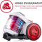 Dirt Devil Stofzuiger zonder Zak DD2503 - Vacuum Cleaner 800W HEPA 12 Filter - Cycloonstofzuiger met Combiborstel, Kierenmondstuk en Meubelopzetstuk - Stofopvangbak 2,2 L - Grijs/Rood