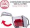 Dirt Devil Stofzuiger zonder Zak DD2503 - Vacuum Cleaner 800W HEPA 12 Filter - Cycloonstofzuiger met Combiborstel, Kierenmondstuk en Meubelopzetstuk - Stofopvangbak 2,2 L - Grijs/Rood
