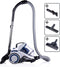 Dirt Devil Stofzuiger zonder Zak DD2504 - Vacuum Cleaner 700W HEPA 12 Filter - Cycloonstofzuiger met Combiborstel, Parketborstel en Kierenzuigmond - Stofopvangbak 2,7 L - Wit