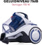 Dirt Devil Stofzuiger zonder Zak DD2504 - Vacuum Cleaner 700W HEPA 12 Filter - Cycloonstofzuiger met Combiborstel, Parketborstel en Kierenzuigmond - Stofopvangbak 2,7 L - Wit