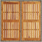 vidaXL Tuintafel met acaciahouten blad 90x90x75 cm poly rattan grijs