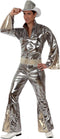 Disco man kostuum zilver uit 1 stuk T-3 - Maat XL