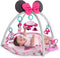Disney Baby, Minnie Mouse Garden Fun speelmat met speelboog, muziek, verwijderbaar speelgoed en steu